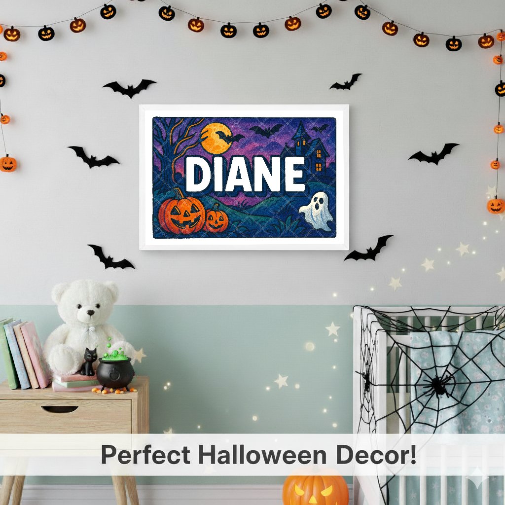 Personalized name art for Diane