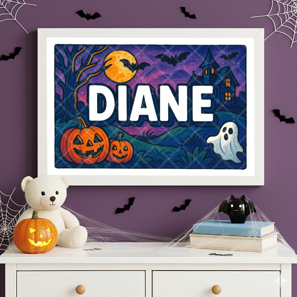 Personalized name art for Diane