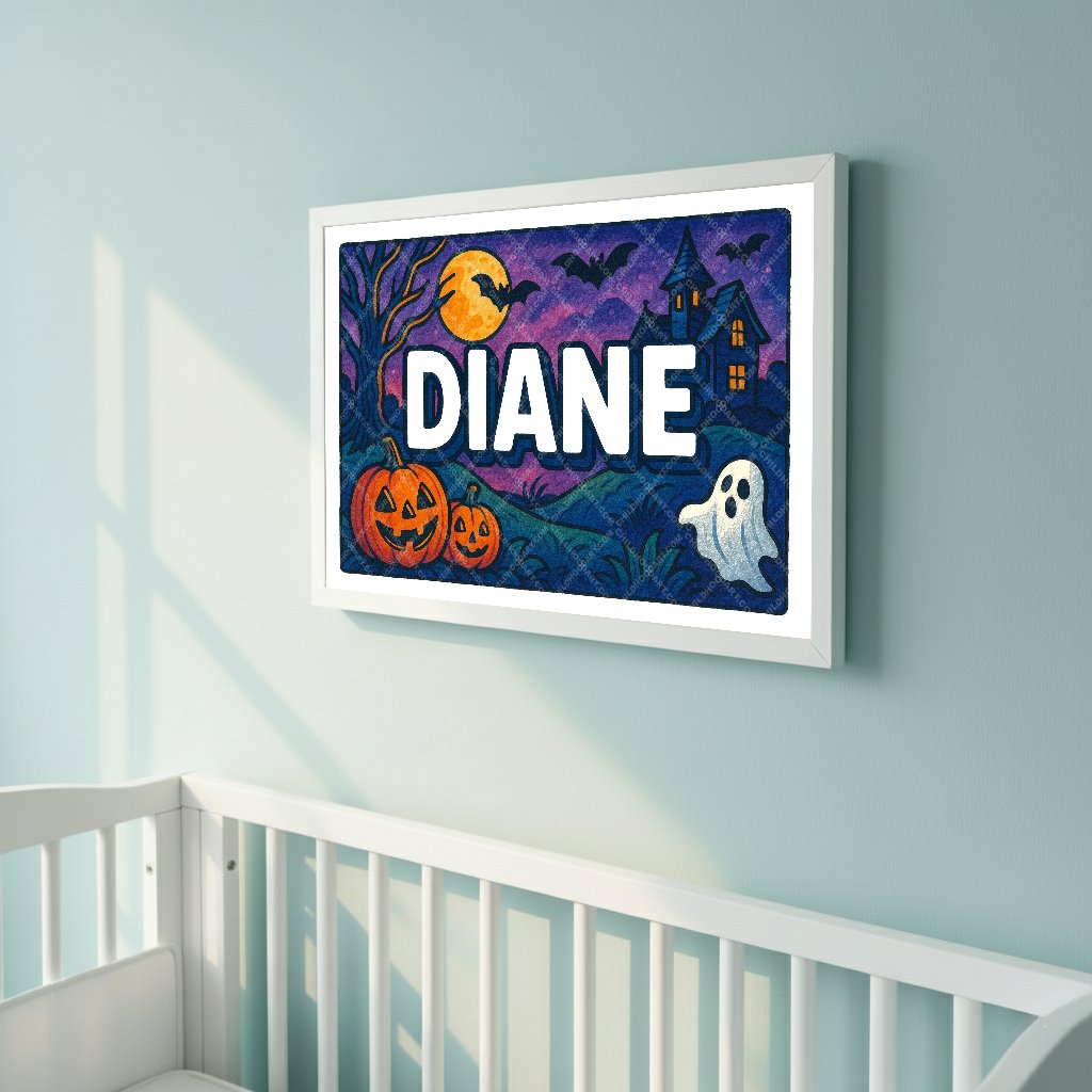 Personalized name art for Diane