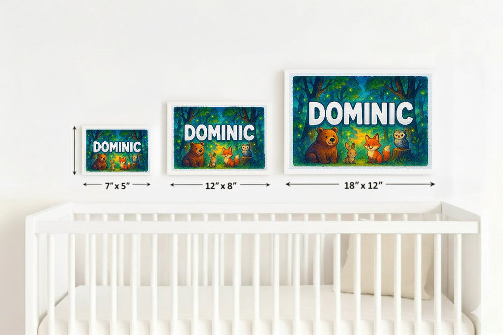 Personalized name art for Dominic