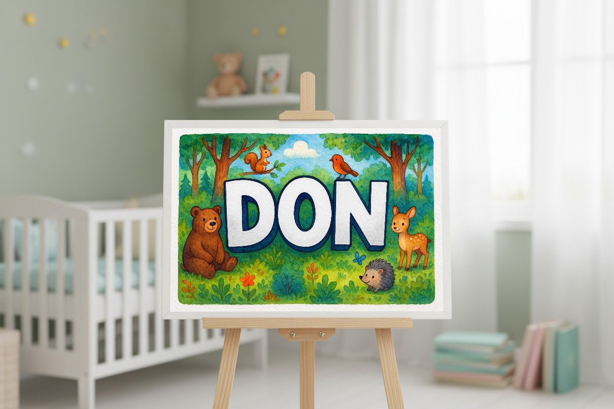 Personalized name art for Don