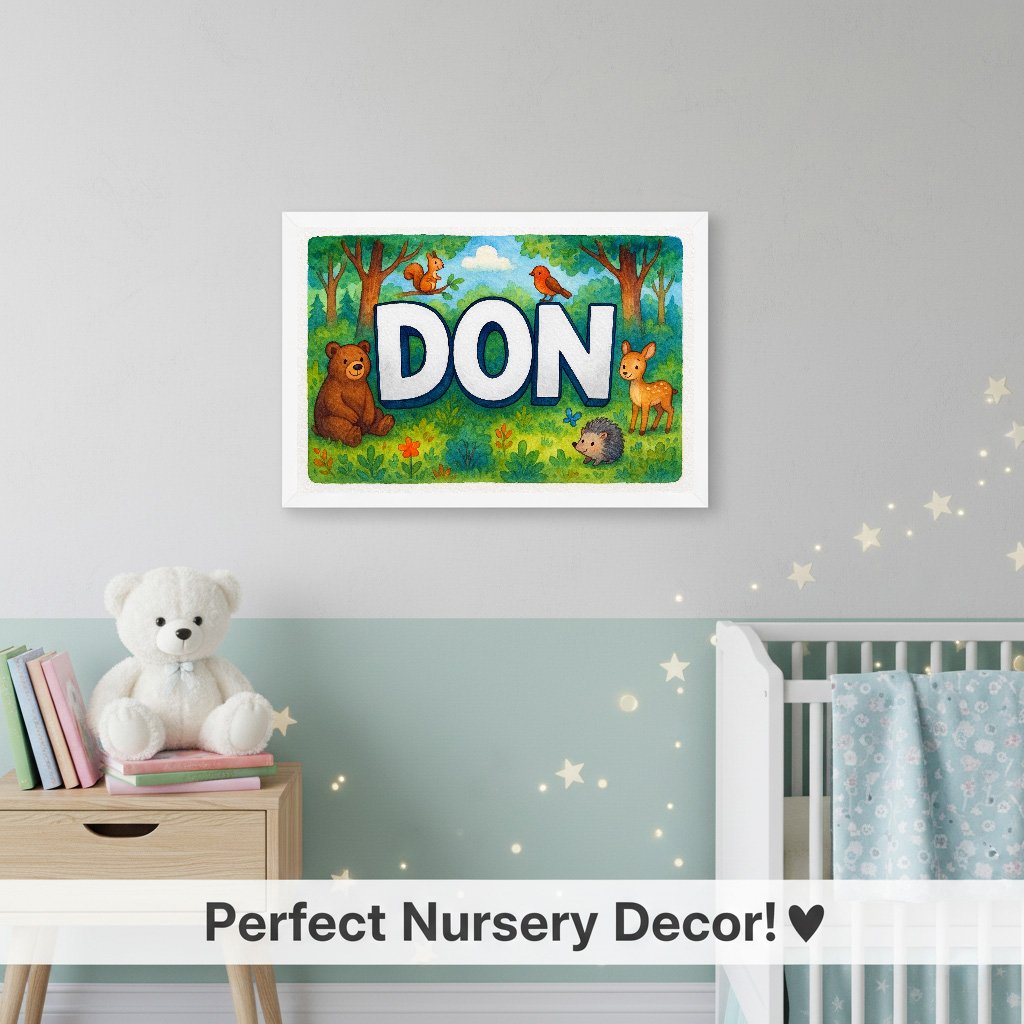 Personalized name art for Don