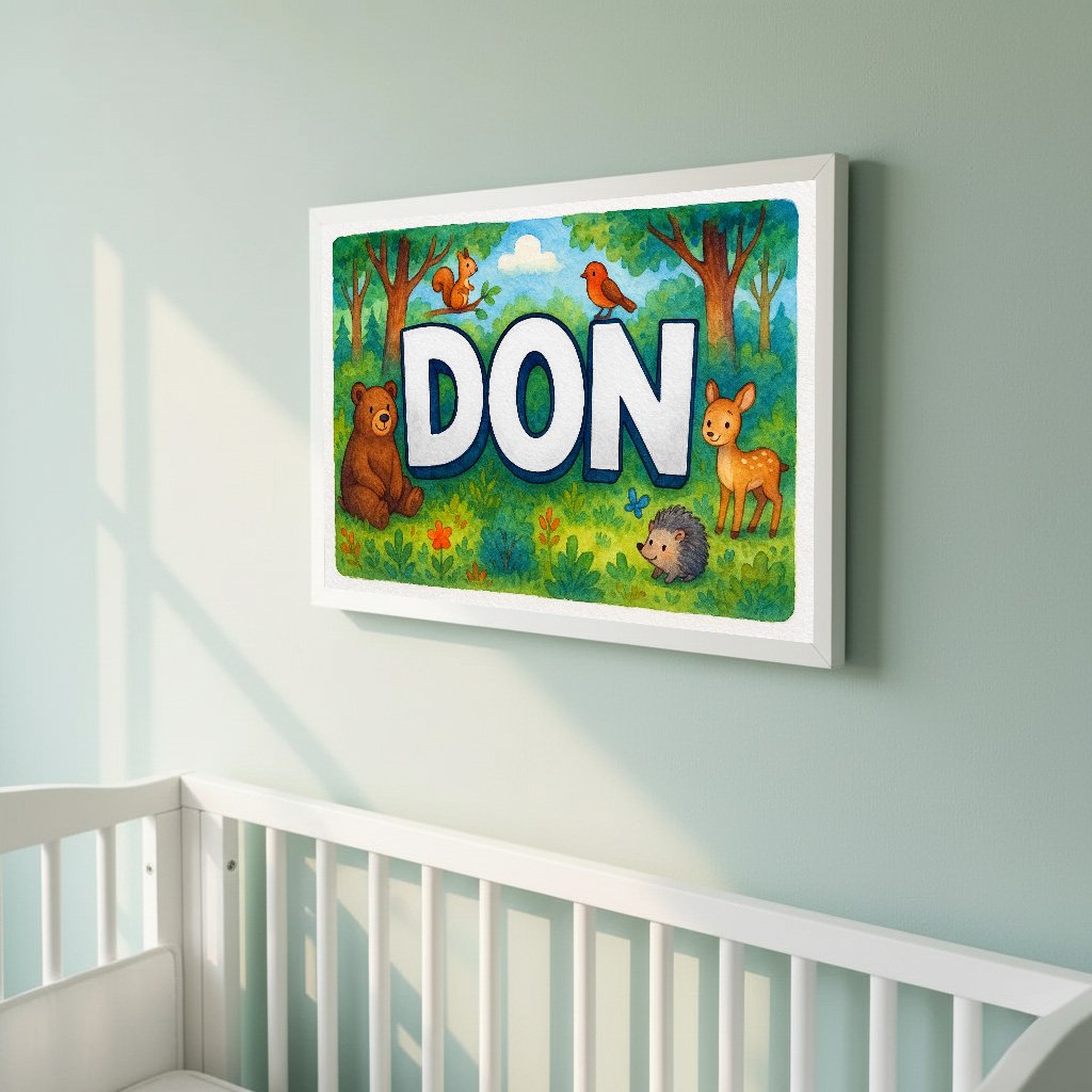 Personalized name art for Don