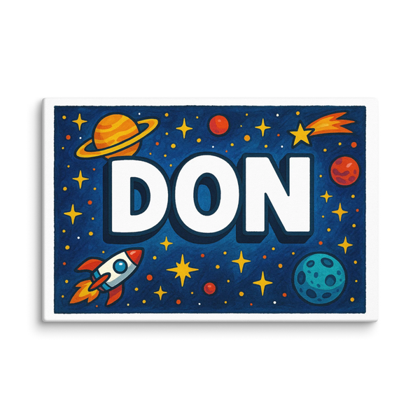 Don Name Art - Space Explorers Personalized Wall Art