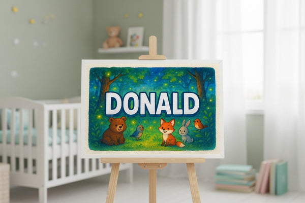 Donald’s Personalized Forest Friends Art