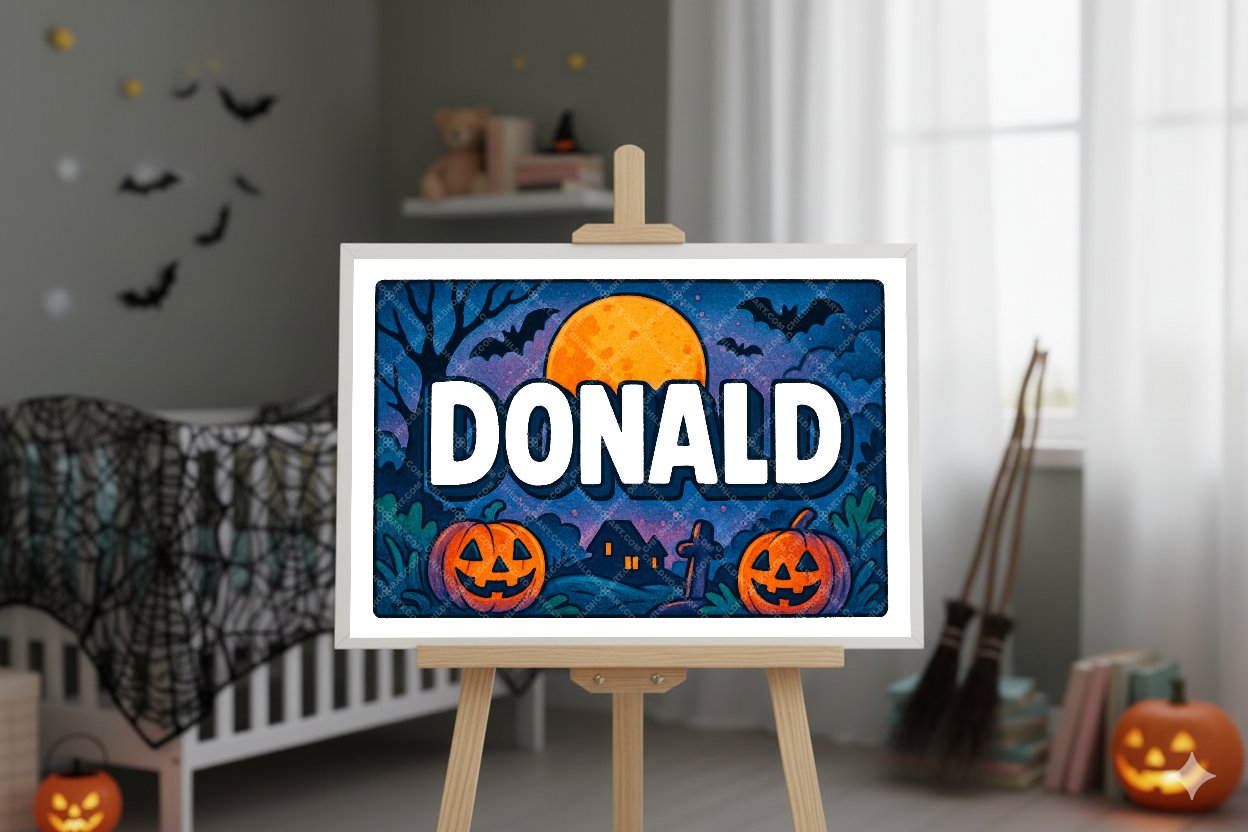 Personalized name art for Donald