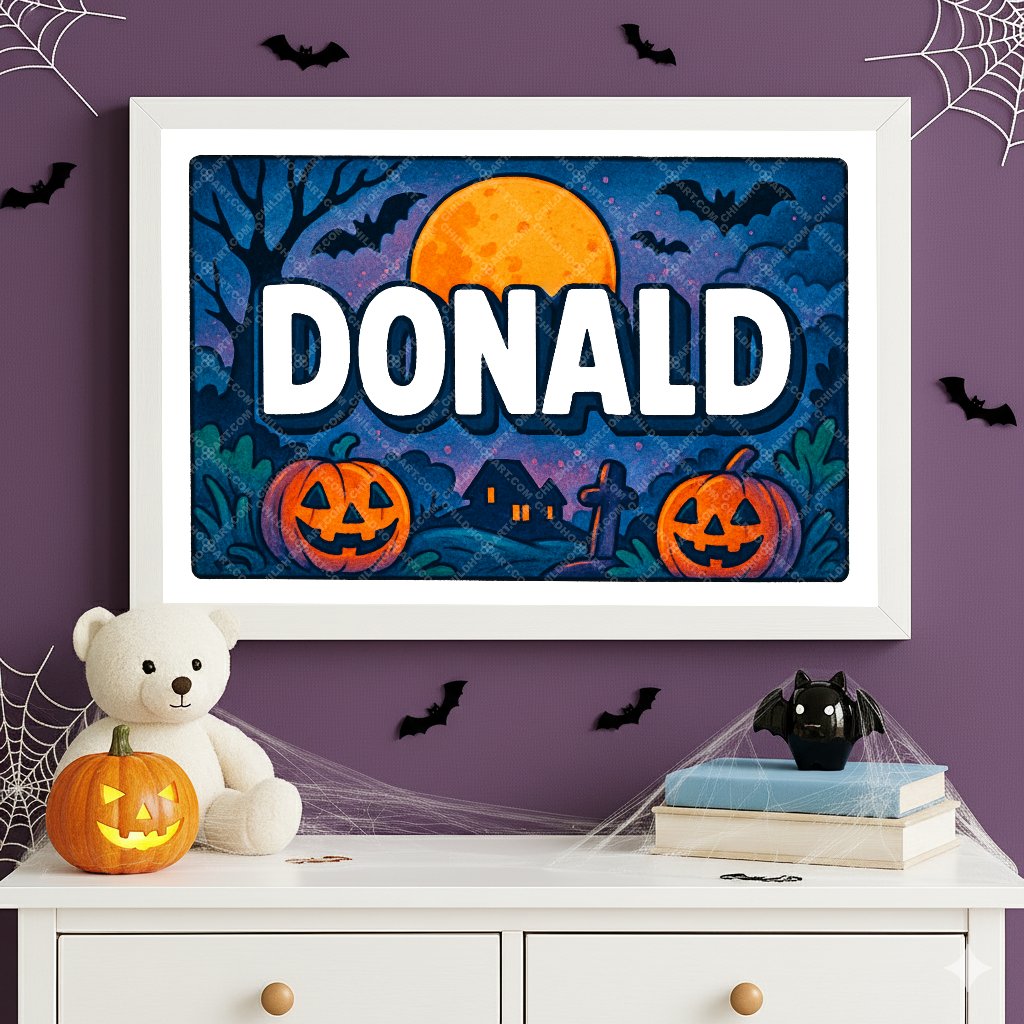 Personalized name art for Donald