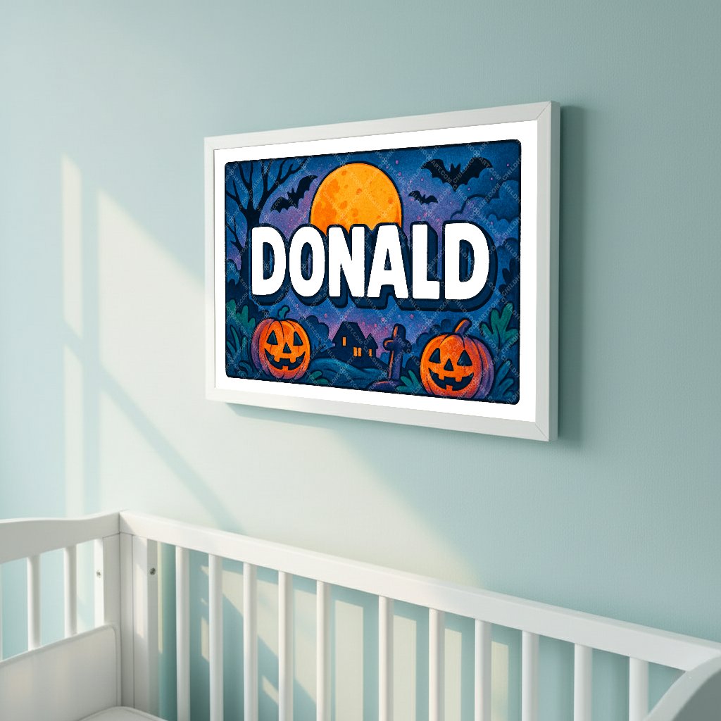 Personalized name art for Donald