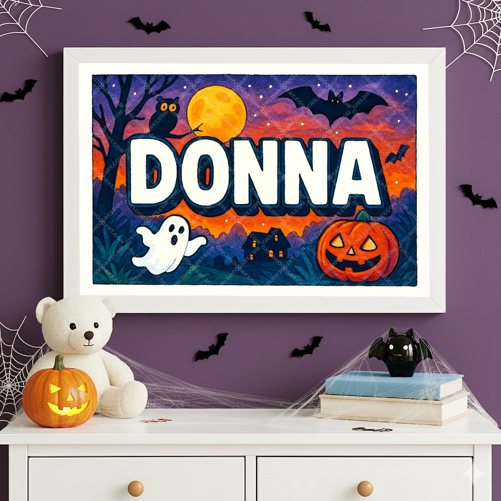 Personalized name art for Donna