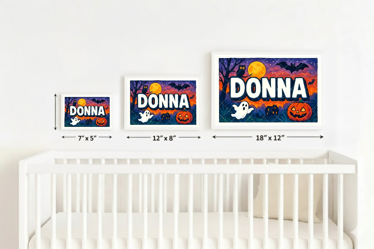 Personalized name art for Donna