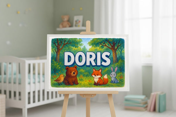 Doris’ Personalized Forest Friends Art