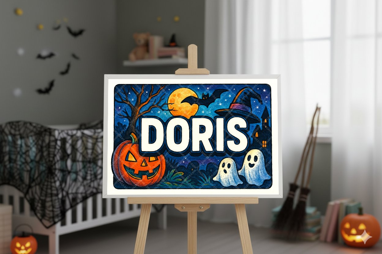 Personalized name art for Doris