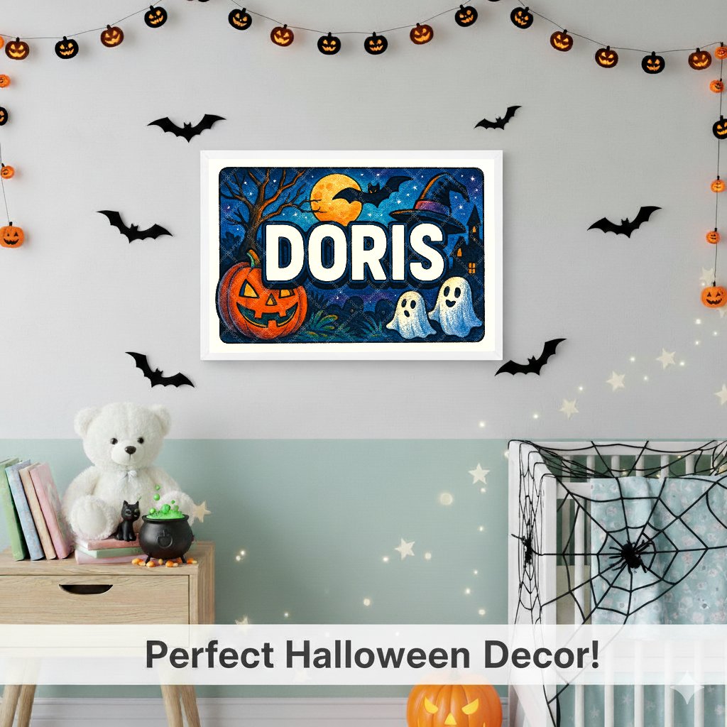 Personalized name art for Doris