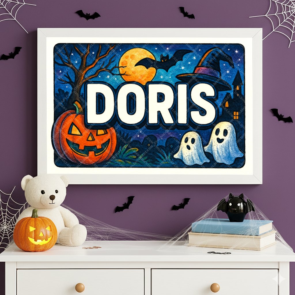 Personalized name art for Doris