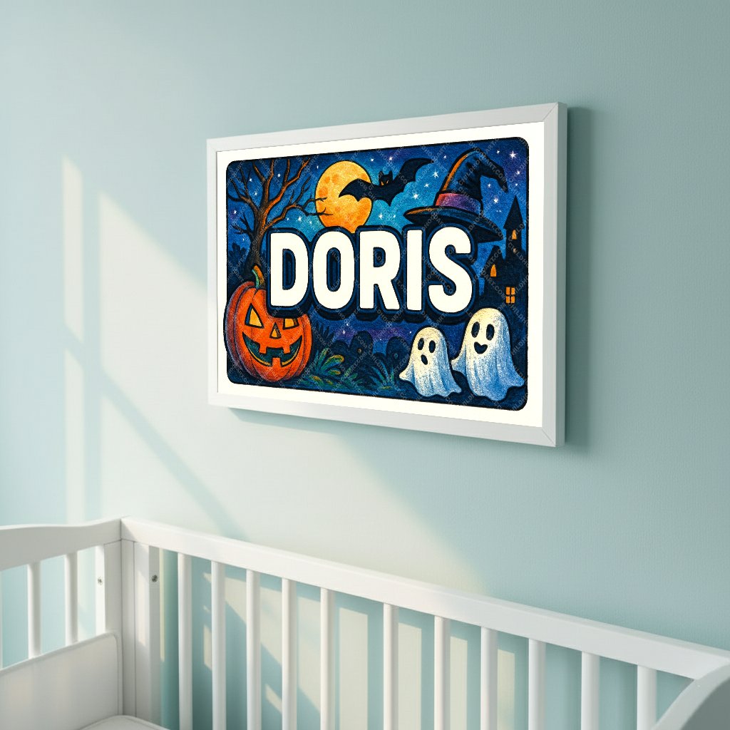 Personalized name art for Doris