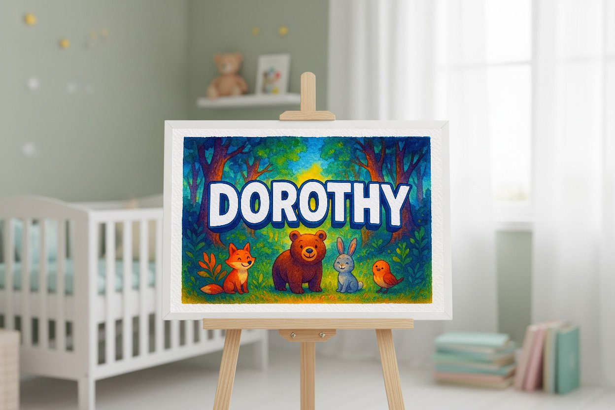 Personalized name art for Dorothy