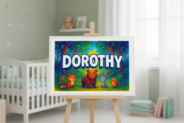 Dorothy’s Personalized Forest Friends Art