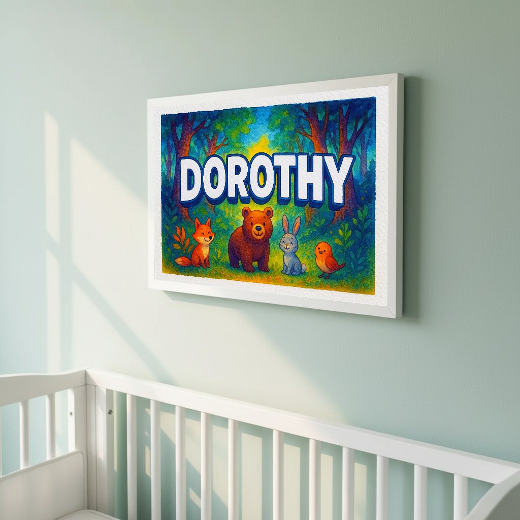 Personalized name art for Dorothy