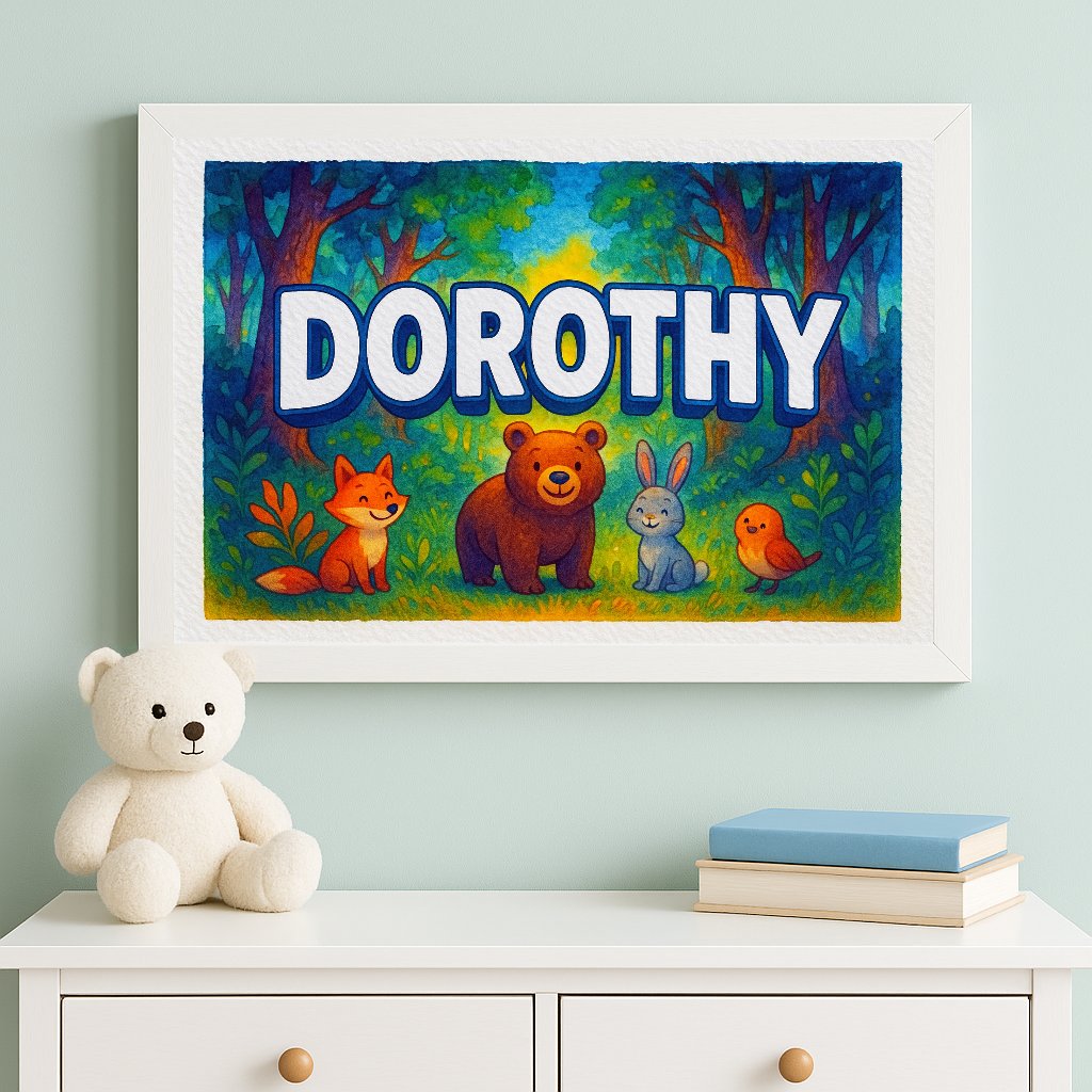 Personalized name art for Dorothy