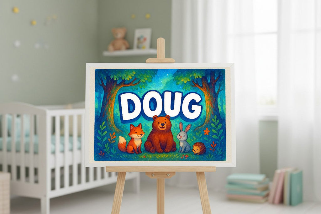 Personalized name art for Doug