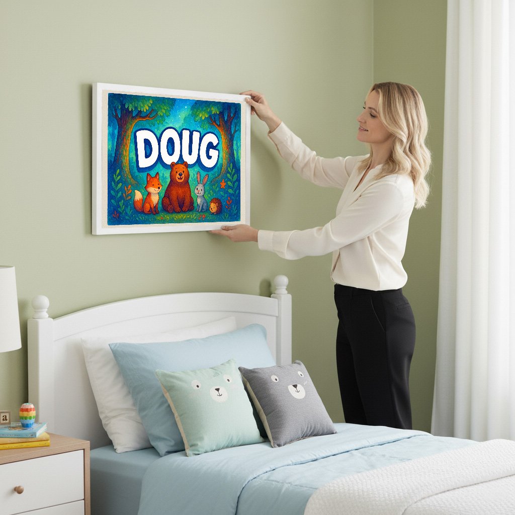 Personalized name art for Doug
