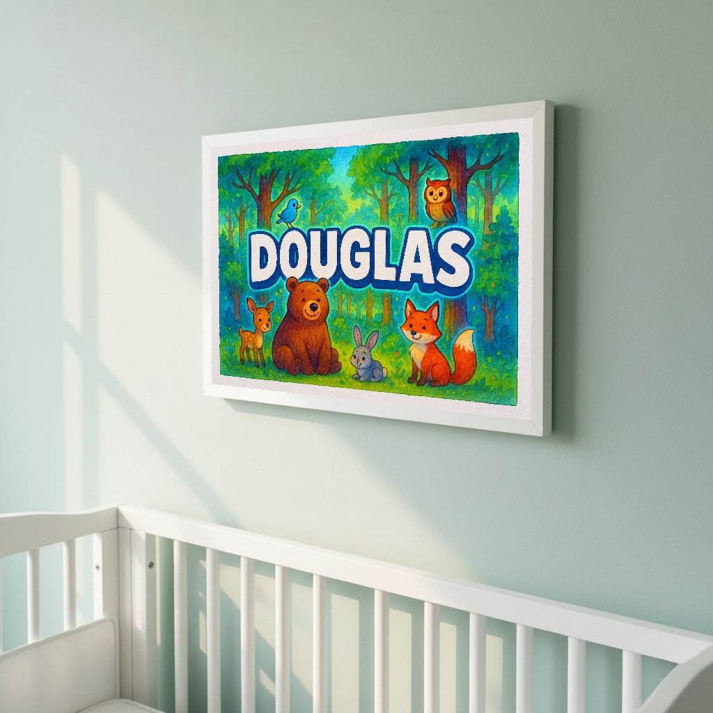 Personalized name art for Douglas
