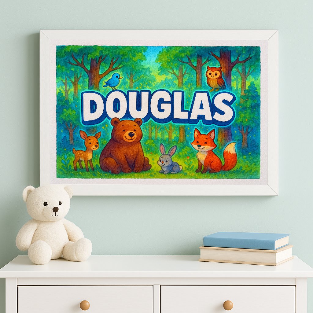 Personalized name art for Douglas