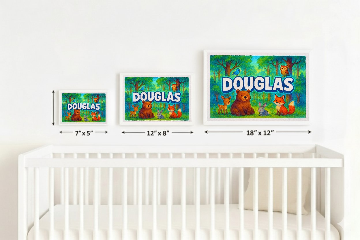 Personalized name art for Douglas