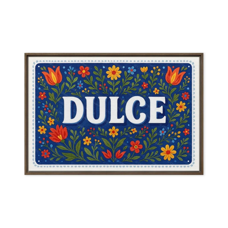 Dulce Name Art - Floral Farmhouse personalized wall print for kids