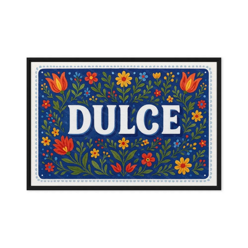 Dulce Name Art - Floral Farmhouse personalized wall print for kids