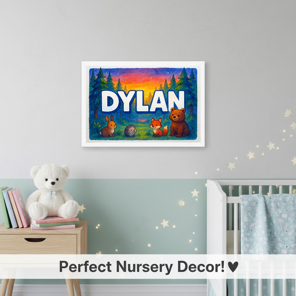 Personalized name art for Dylan