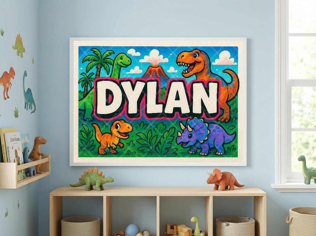 Personalized name art for Dylan