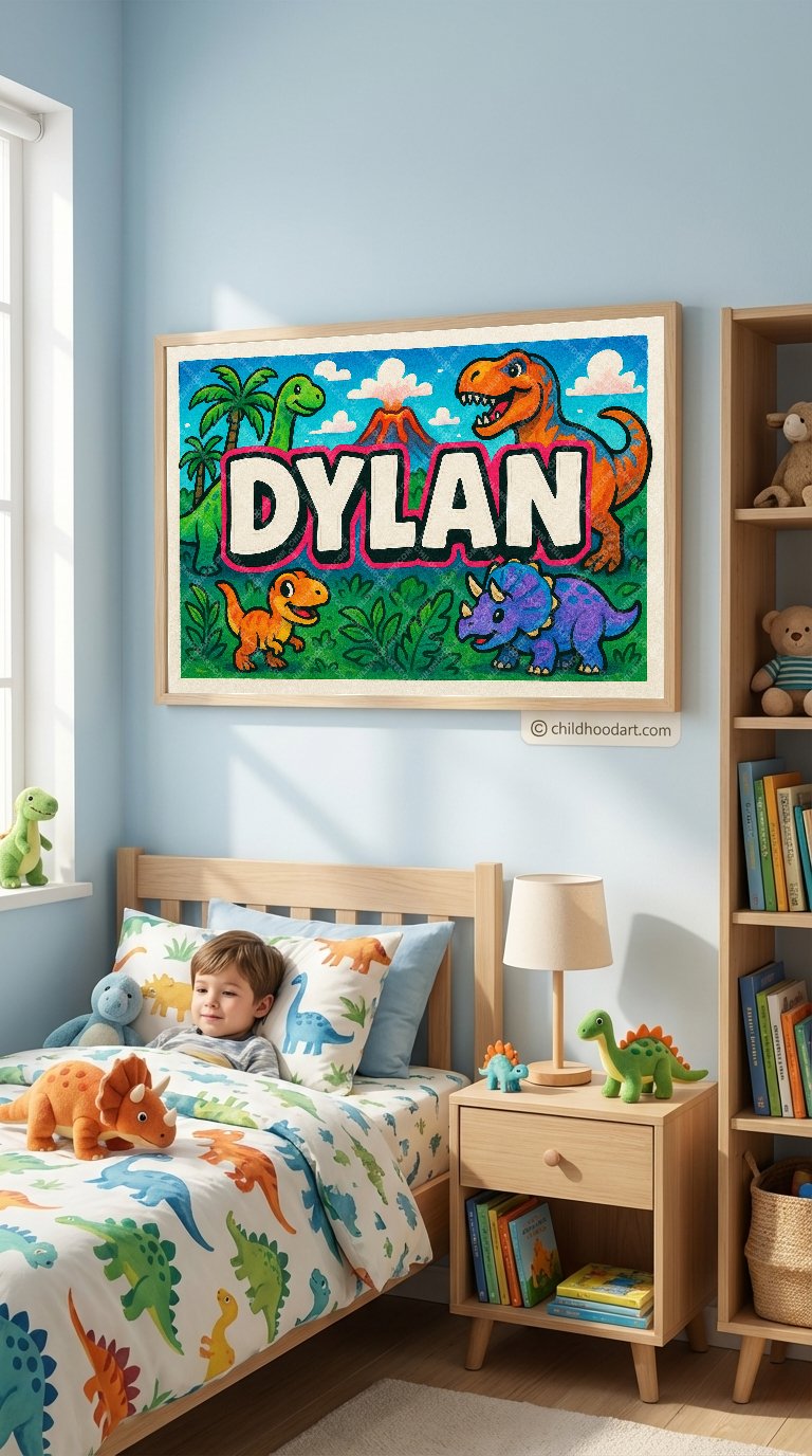 Personalized name art for Dylan