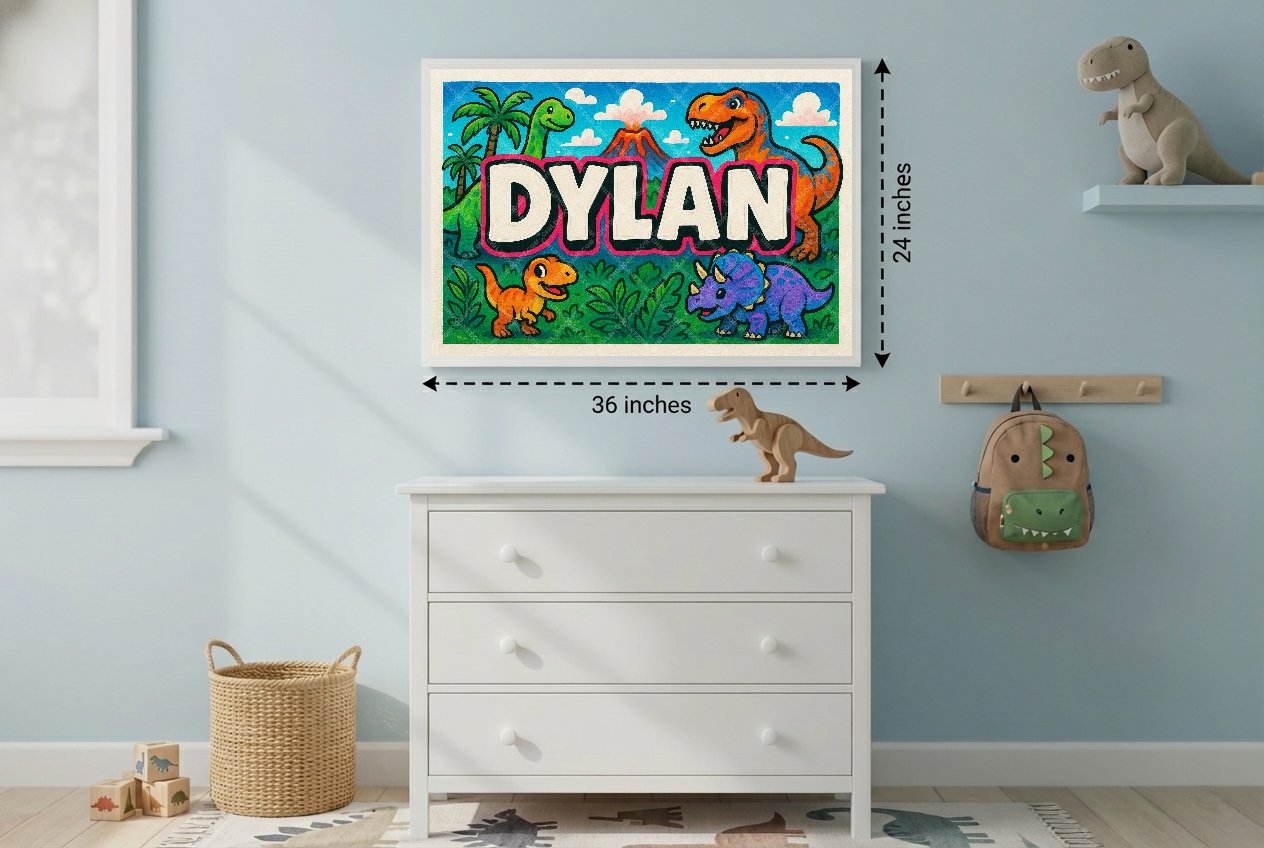 Personalized name art for Dylan