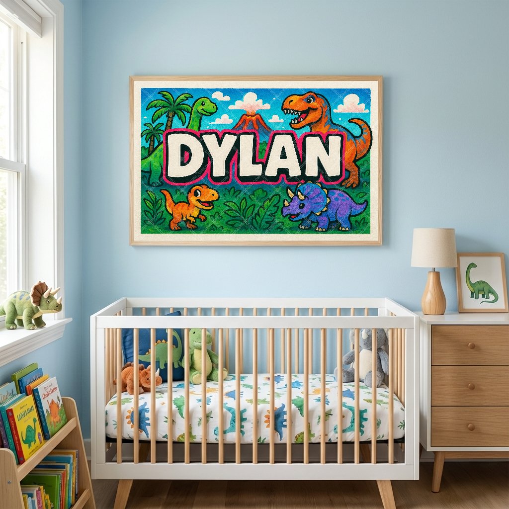 Personalized name art for Dylan