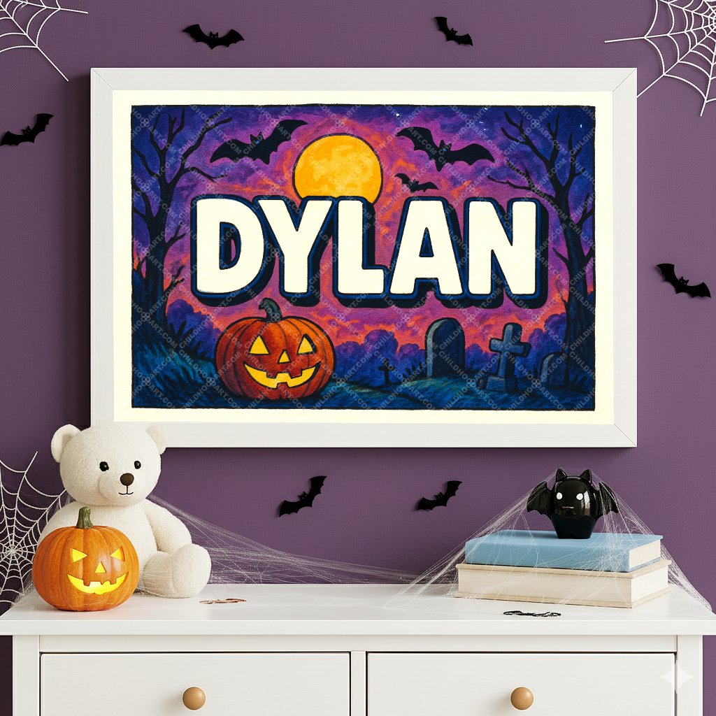 Personalized name art for Dylan