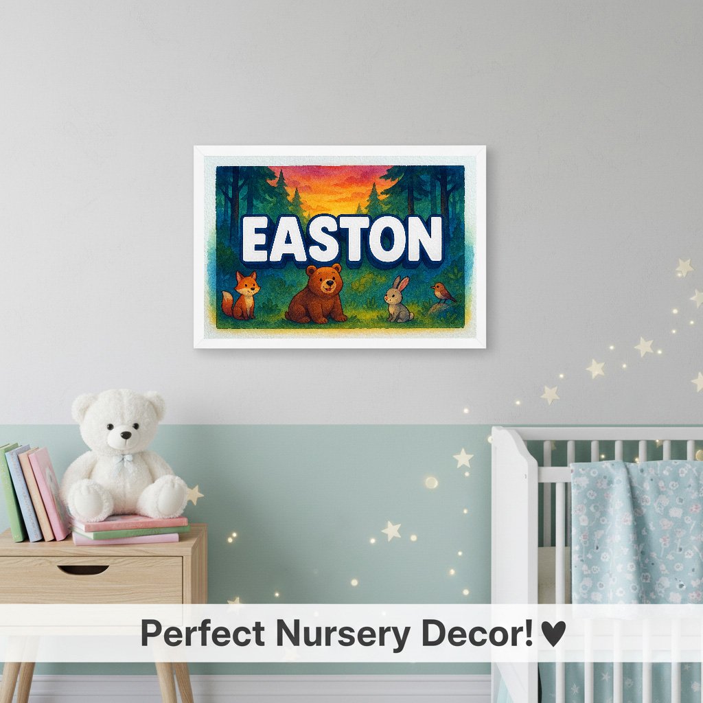 Personalized name art for Easton