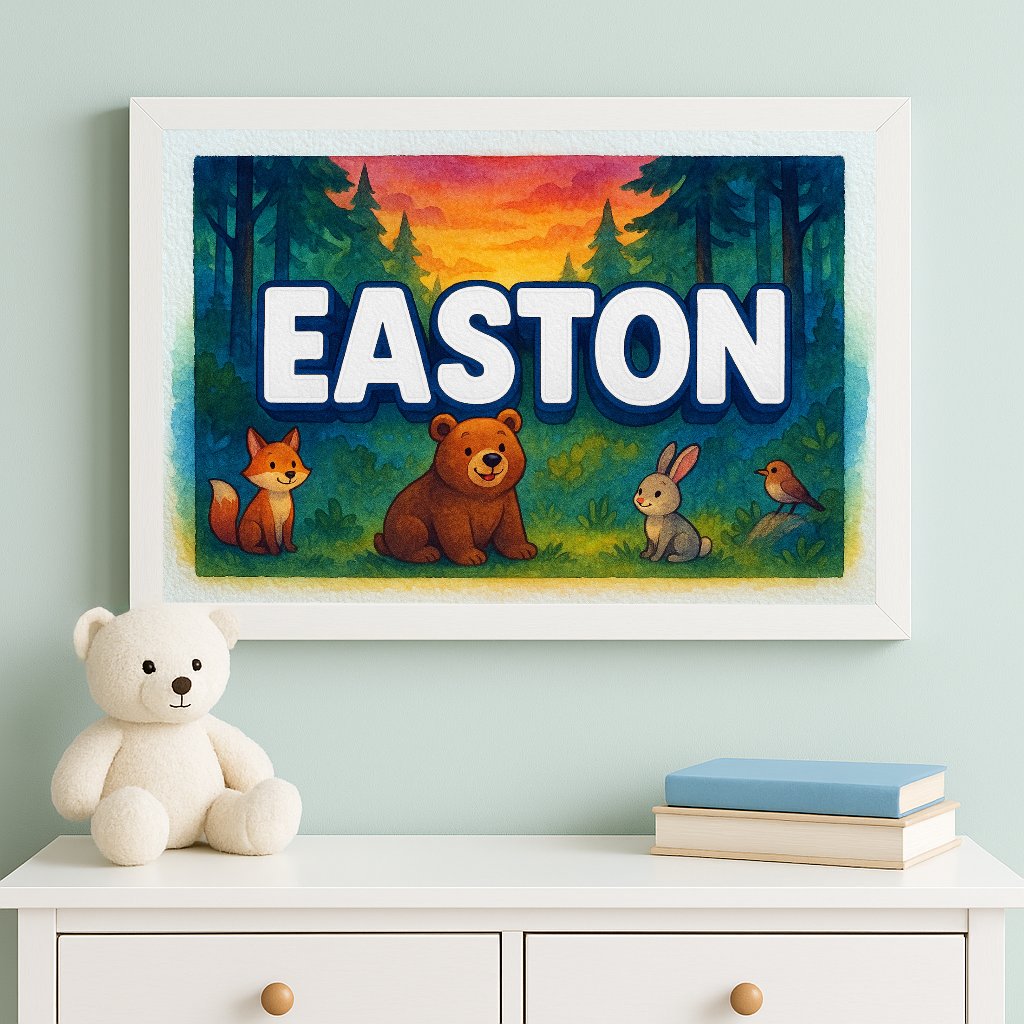 Personalized name art for Easton