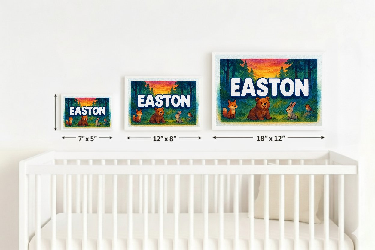 Personalized name art for Easton