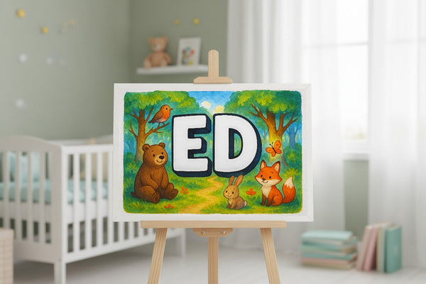 Ed’s Personalized Forest Friends Art