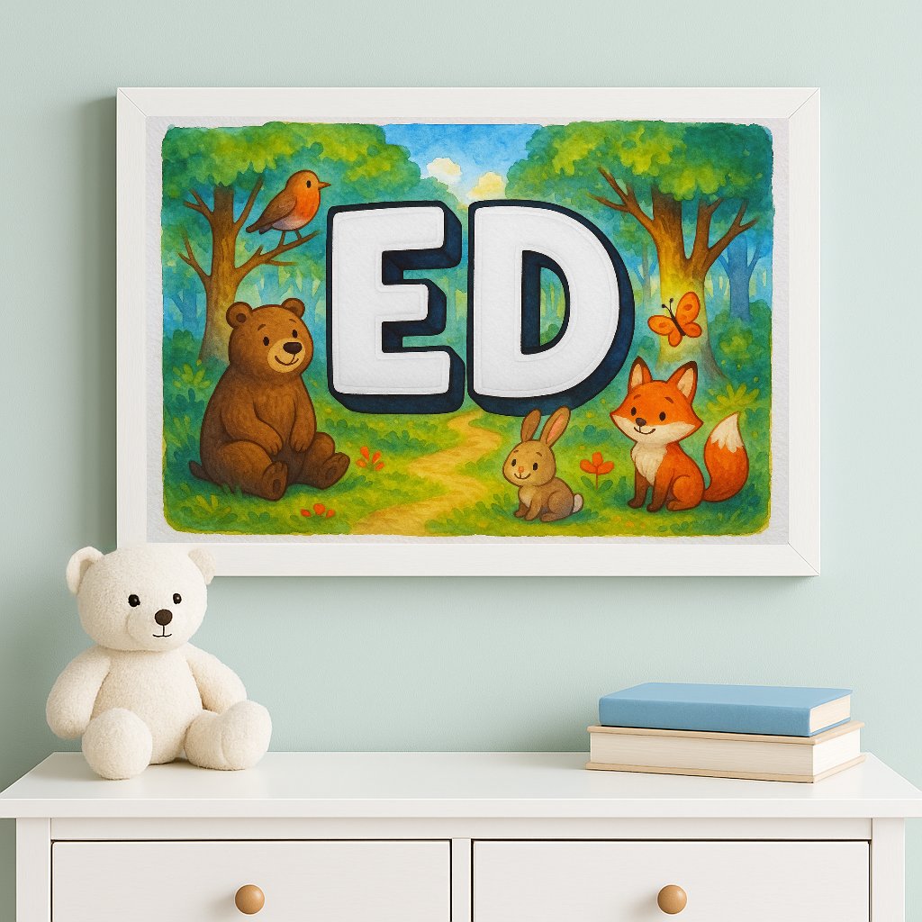 Personalized name art for Ed