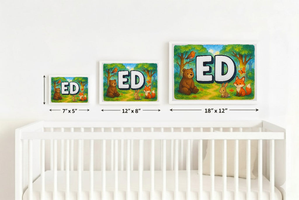 Personalized name art for Ed
