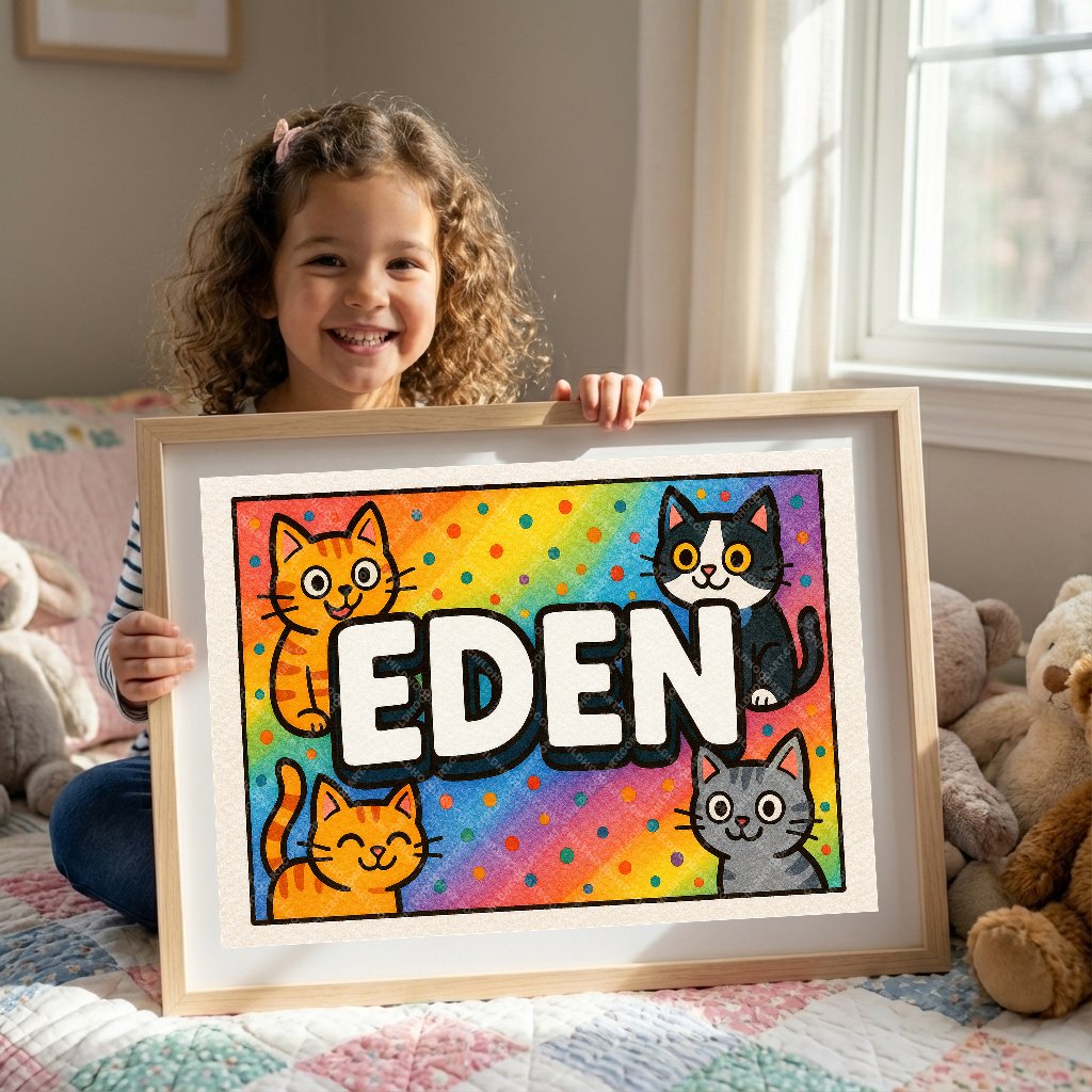 Personalized name art for Eden