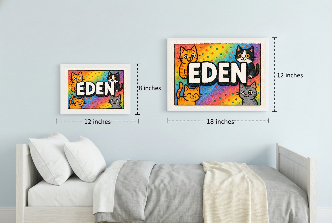 Personalized name art for Eden