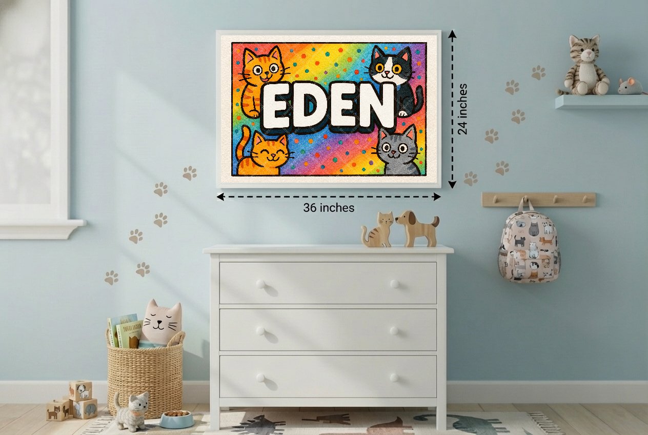 Personalized name art for Eden
