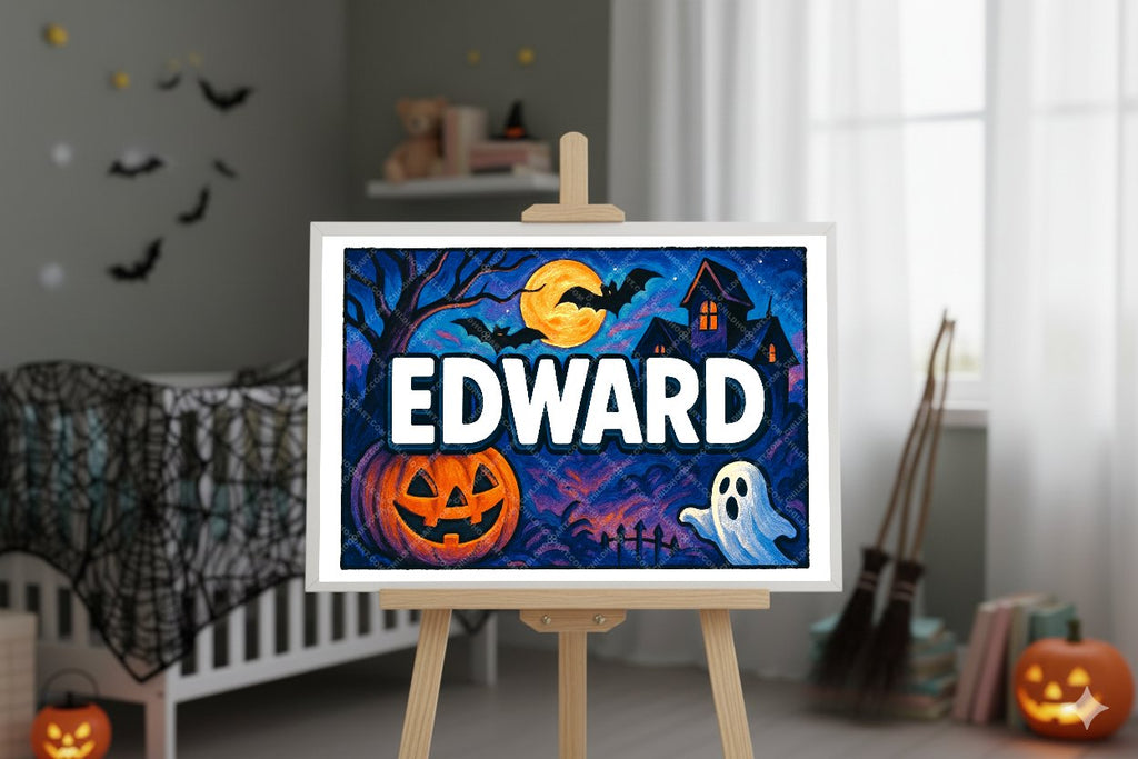 Personalized name art for Edward