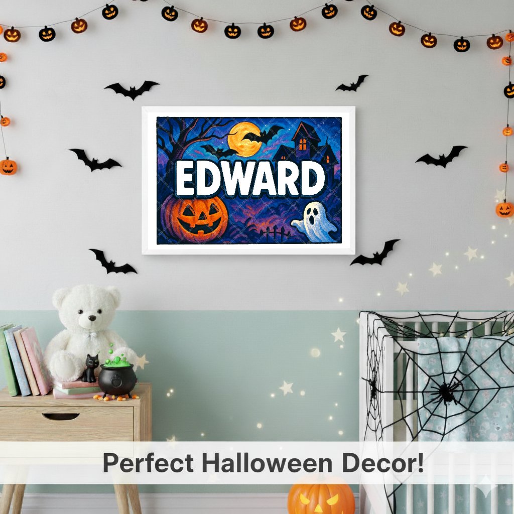 Personalized name art for Edward