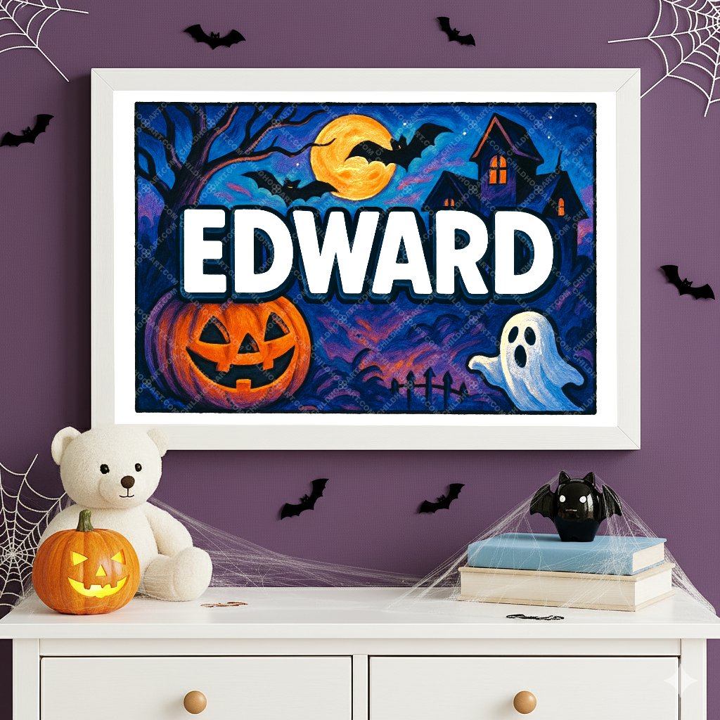 Personalized name art for Edward