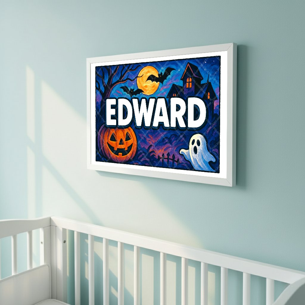 Personalized name art for Edward