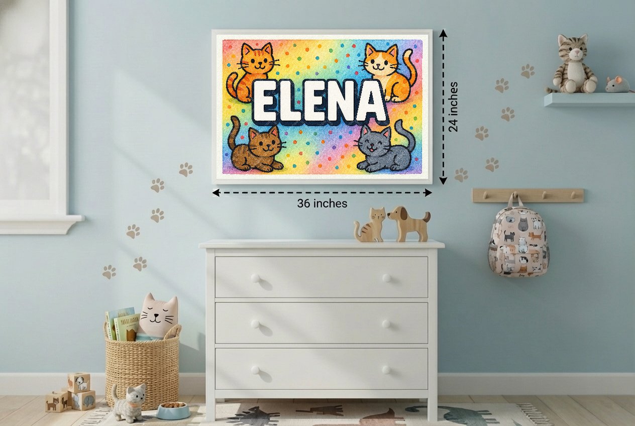 Personalized name art for Elena